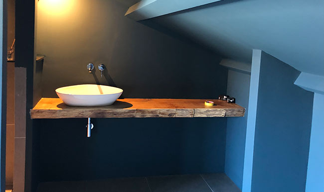 De badkamers